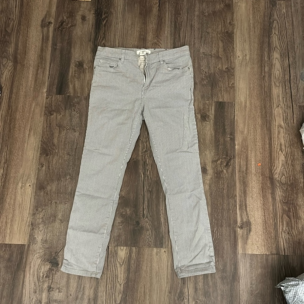 Vertically striped LOGG jeans